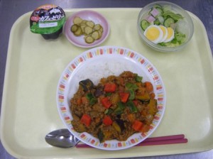 08月18日夕食-キーマカレー