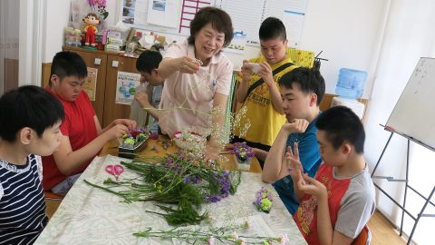 華道部　5月のお稽古